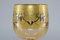 Italian Gilded Glass Goblet, 1950s 4