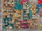 German Pop Art Blue and Green Wool Rug from Vorwerk, 1960s, Image 8