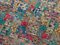 German Pop Art Blue and Green Wool Rug from Vorwerk, 1960s, Image 4