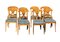 Schwedische Biedermeier Esszimmerstühle aus Flammengoldener Birke, 1920er, 8 . Set 1