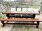 Monastery Table and Benches in Oak, 1920s 5