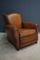 French Cognac Moustache Back Leather Club Chairs, 1940s, Set of 2 10