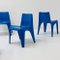 Space Age Blue BA1171 Chairs by Helmut Bätzner for Bofinger, Germany, 1970s 3