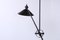 Schwarze Gegengewichts Deckenlampe von JJM Hoogervorst für Anvia, 1970er 9
