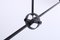 Schwarze Gegengewichts Deckenlampe von JJM Hoogervorst für Anvia, 1970er 3