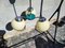 Vintage Art Deco Napako Chandelier in Brass, 1940s, Image 3
