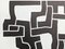 Eduardo Chillida, Abstraction in Black, 1974, Original Lithograph, Image 4