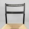Mid-Century Modern Italian Black Wood and Straw Chairs by Gio Ponti for Cassina, 1960s, Set of 10 8