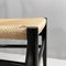 Mid-Century Modern Italian Black Wood and Straw Chairs by Gio Ponti for Cassina, 1960s, Set of 10 14