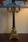 Antique French Gilded Brass 5-Arm Candelabra, 19th Century 10