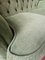 Vintage Chesterfield Style Sofas in Green Fabric, Set of 2 5