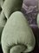 Vintage Chesterfield Style Sofas in Green Fabric, Set of 2 7