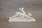 French Art Deco Ceramic Deer and Dog Figurine by Berlot Mussier, 1930s 5