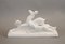 French Art Deco Ceramic Deer and Dog Figurine by Berlot Mussier, 1930s 4