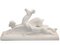 French Art Deco Ceramic Deer and Dog Figurine by Berlot Mussier, 1930s 2
