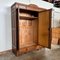 Antique Art Nouveau Wardrobe with Mirror in Oak, 1910, Image 18
