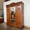 Antique Art Nouveau Wardrobe with Mirror in Oak, 1910, Image 3