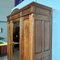 Antique Art Nouveau Wardrobe with Mirror in Oak, 1910, Image 13