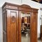 Antique Art Nouveau Wardrobe with Mirror in Oak, 1910, Image 4