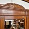 Antique Art Nouveau Wardrobe with Mirror in Oak, 1910, Image 7