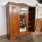 Vintage Art Deco Wardrobe with Mirror in Oak, 1930, Image 17