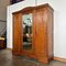 Vintage Art Deco Wardrobe with Mirror in Oak, 1930, Image 3