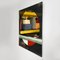Miroir Mural Moderne Noir Rouge Gris par Carmi pour Acerbis, Italie, 1980s 3
