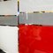 Miroir Mural Moderne Noir Rouge Gris par Carmi pour Acerbis, Italie, 1980s 5