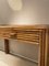 Italian Bamboo Console, 1970s 1