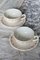 Vintage Wheat Pattern Breakfast Cups and Saucers from Gien, 1990s, Set of 4, Image 5