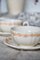 Vintage Wheat Pattern Breakfast Cups and Saucers from Gien, 1990s, Set of 4, Image 6