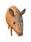 Vintage Painted Metal Pig Statue 3