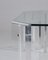 Mesa de centro de acrílico y vidrio de Karl Springer, años 70, Imagen 7