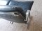 Chairs in Steel and Black Leather, 1970s, Set of 4 7
