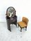 Silvi Vanity Table on Wheels and Chair from Studio Kastilia, 1970s, Set of 2 3