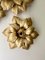 Wall Lights in Gilt Metal from Masca, Italy, 1970s, Set of 3 4