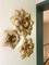 Wall Lights in Gilt Metal from Masca, Italy, 1970s, Set of 3 3