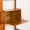 Scandinavian Ergo Modular Wall Unit with Hidden Desk in Teak by John Texmon, Norway, 1960s 18