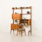 Scandinavian Ergo Modular Wall Unit with Hidden Desk in Teak by John Texmon, Norway, 1960s 3