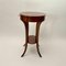 Oval Biedermeier Side Table in Walnut and Brass, 1820 4
