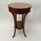 Oval Biedermeier Side Table in Walnut and Brass, 1820 16
