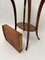 Oval Biedermeier Side Table in Walnut and Brass, 1820 18
