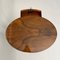 Oval Biedermeier Side Table in Walnut and Brass, 1820 10