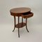 Oval Biedermeier Side Table in Walnut and Brass, 1820 3