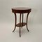 Oval Biedermeier Side Table in Walnut and Brass, 1820 6