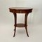 Oval Biedermeier Side Table in Walnut and Brass, 1820 2