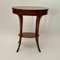 Oval Biedermeier Side Table in Walnut and Brass, 1820 7