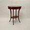 Oval Biedermeier Side Table in Walnut and Brass, 1820 9