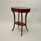 Oval Biedermeier Side Table in Walnut and Brass, 1820 5