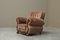 Vintage Art Deco Sessel aus Samt & Eiche, 1930er 7